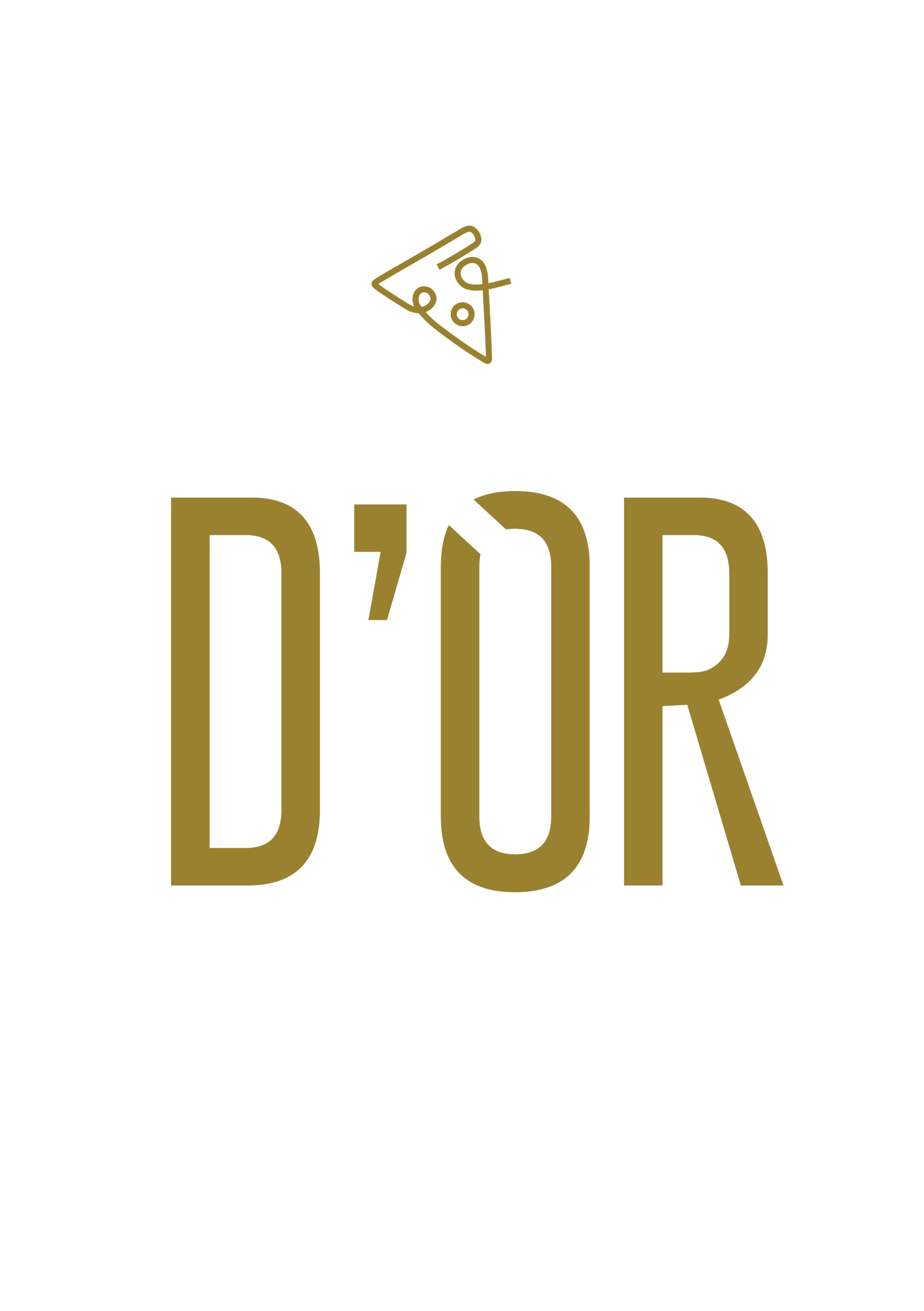 Gold Pizza competition stacked logo