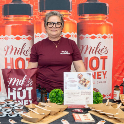Mike's hot honey at the Gold Pizza Competition