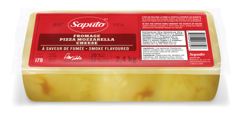 Saputo'a Smoke Flavoured Pizza Mozzarella Cheese